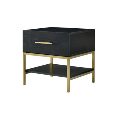 Twenty10 Design Tulip Black Oak Single Drawer Bedside