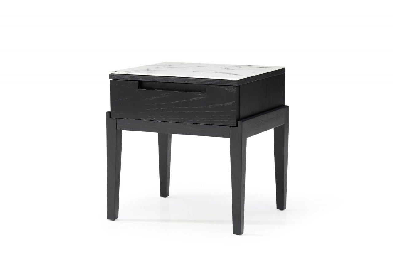 Orchid 1 Drawer Bedside - Marble by Twenty10 Designs