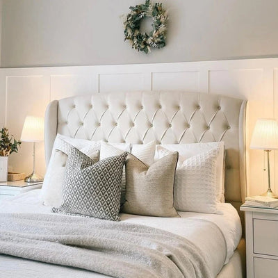 Vicky Winged Bedframe - Esme Furnishings