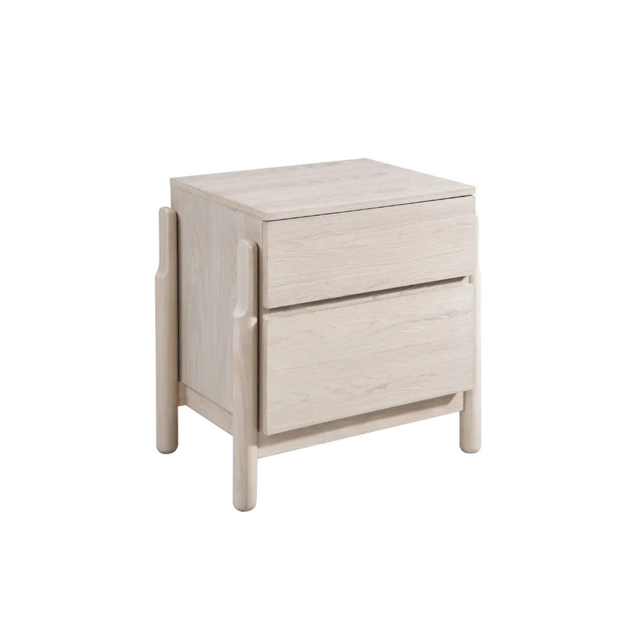 Twenty10 Design Whisper 2 Drawer Bedside in Oak White Wash