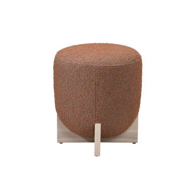 Twenty10 Design Whisper Round Stool in Burnt Orange and White Wash