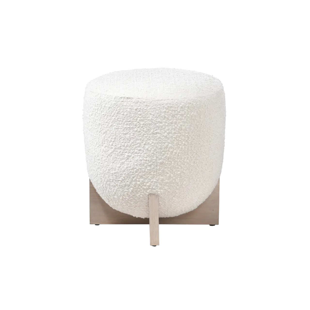 Twenty10 Design Whisper Round Stool in Ivory and White Wash