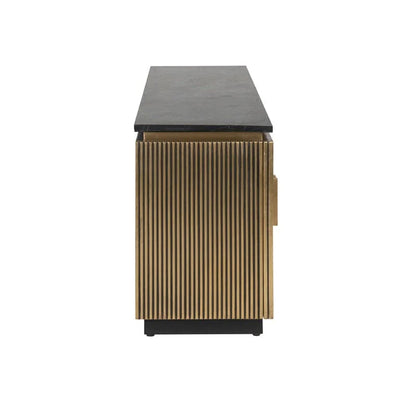 Richmond Ironville Golden 4 Door TV Unit - Belmont Interiors.