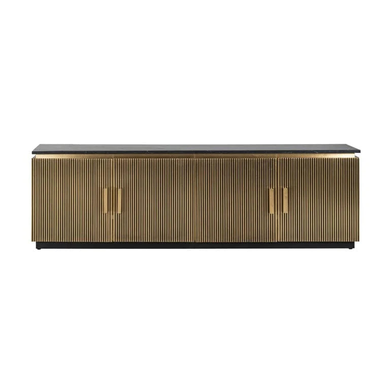 Richmond Ironville Golden 4 Door TV Unit - Belmont Interiors.