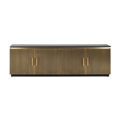 Richmond Ironville Golden 4 Door TV Unit - Belmont Interiors.