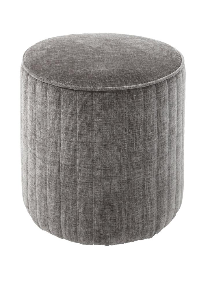 RV Astley Haceby Stool in Mouse Chenille-Esme Furnishings