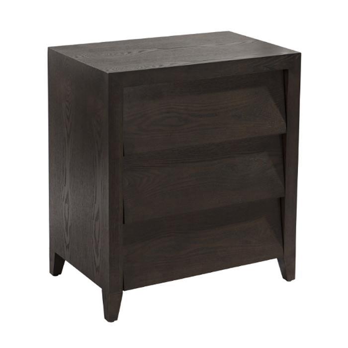 RV Astley Amato 3 Drawer Chest Chocolate-Esme Furnishings