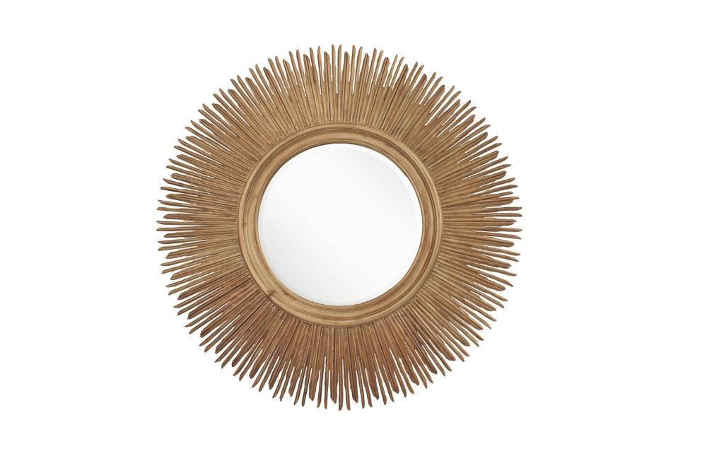 RV Astley Sun Mirror - Antique Gold Finish-Esme Furnishings