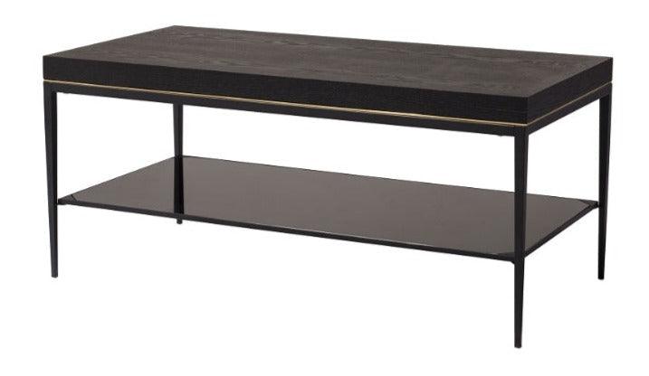 RV Astley Finola Coffee Table In Black Veneer-Esme Furnishings