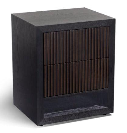 RV Astley Marans Side Table With A Chocolate And Black Finish-Esme Furnishings