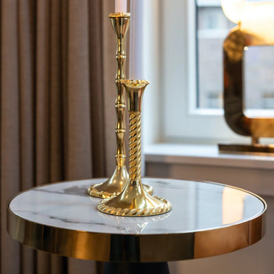 Richmond Odin Gold And Black Side Table-Belmont Interiors