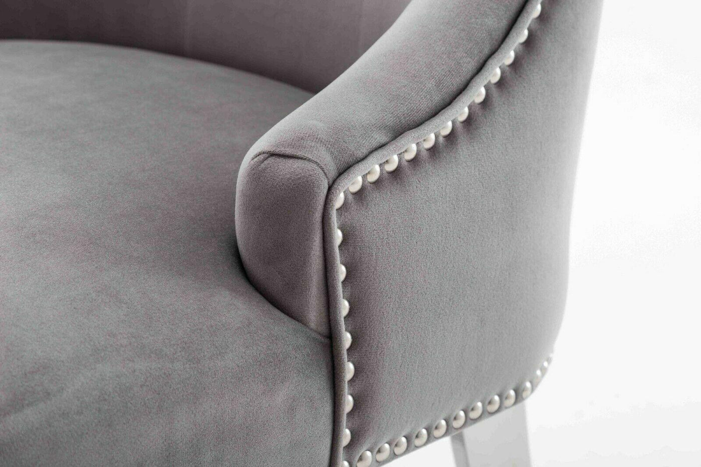 Louis 160cm White Marble Dining Table + 4 Silver Velvet Chairs + 130cm Bench-Esme Furnishings