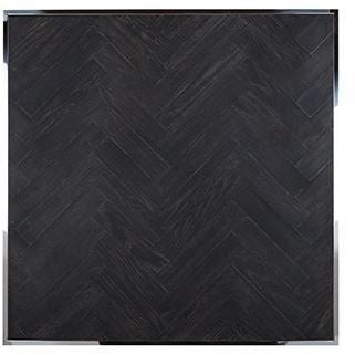 Blackbone Black Oak and Silver Square Coffee Table-Belmont Interiors