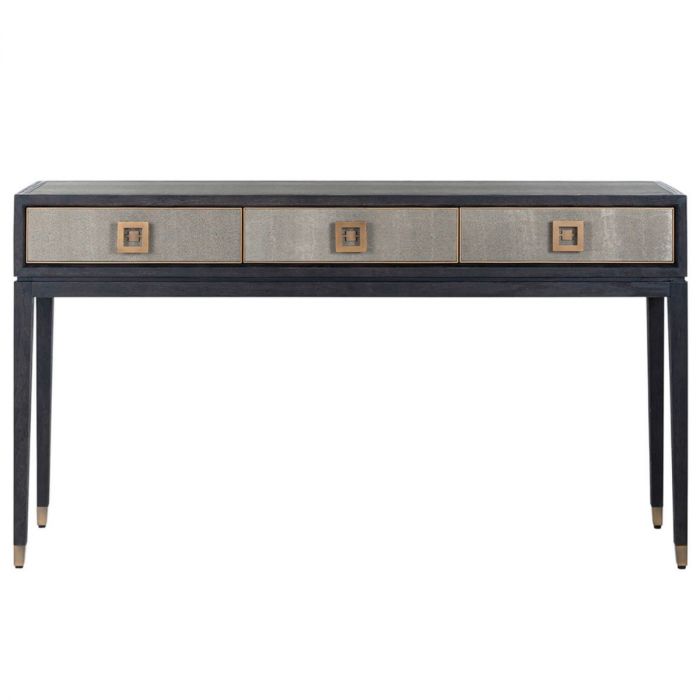 Richmond Bloomingville Faux Shagreen 3 Drawer Console Table-Belmont Interiors