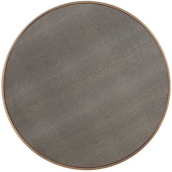 Bloomingville Shagreen Faux Leather Top Round Coffee Table (Set of 2)-Belmont Interiors