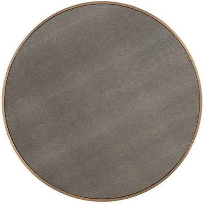 Bloomingville Shagreen Faux Leather Top Round Coffee Table (Set of 2)-Belmont Interiors