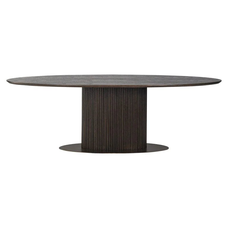 Richmond Interiors Luxor Oval 235CM Dining Table - Belmont Interiors.
