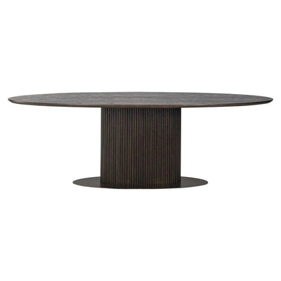 Richmond Interiors Luxor Oval 235CM Dining Table - Belmont Interiors.