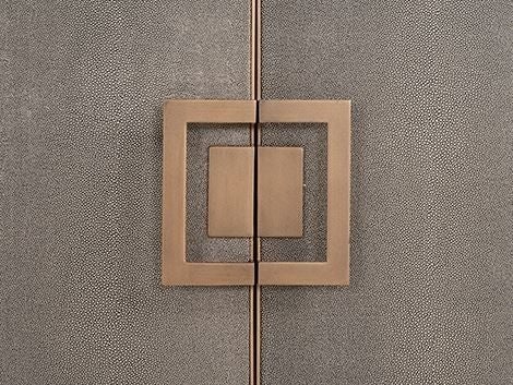 Bloomingville Shagreen Faux Leather 4 Door Sideboard-Belmont Interiors