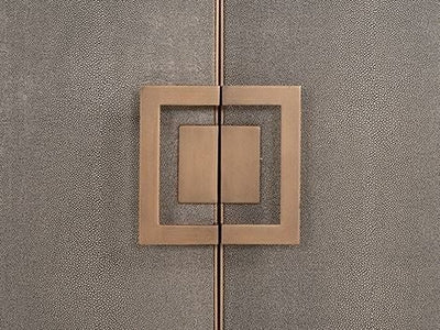 Bloomingville Shagreen Faux Leather 4 Door Sideboard-Belmont Interiors