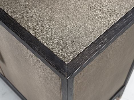 Bloomingville Shagreen Faux Leather 4 Door Sideboard-Belmont Interiors