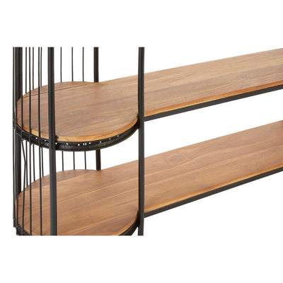 Iron Long Black Finish Birdcage Shelf Unit-Esme Furnishings
