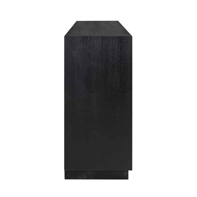 Richmond Oakura 4 Doors Black Sideboard-Belmont Interiors