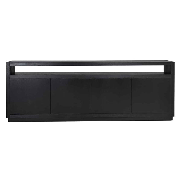 Richmond Oakura 4 Doors Black Sideboard-Belmont Interiors