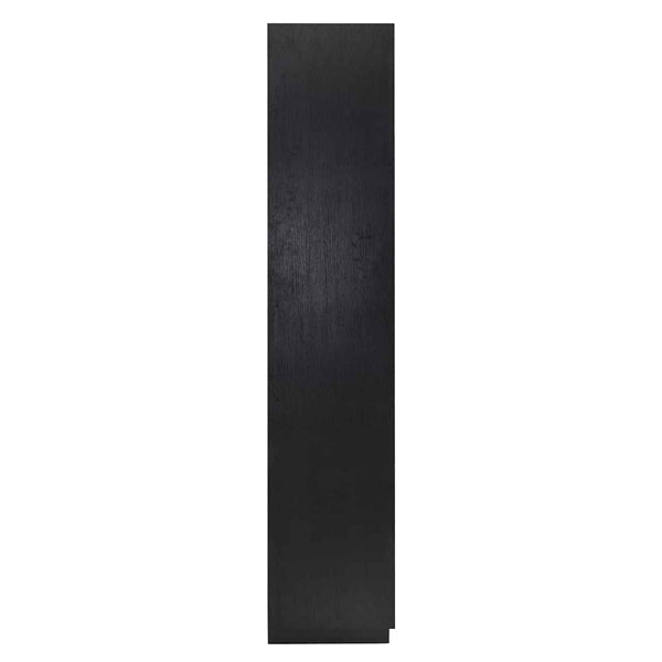 Richmond Oakura 2 Doors Right Split Black Bookcase-Belmont Interiors