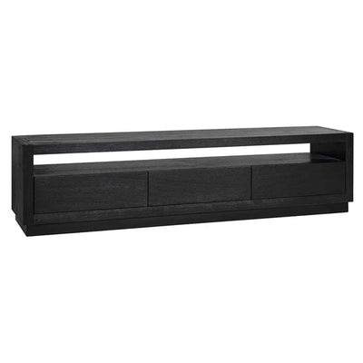 Richmond Oakura 3 Drawers Black TV Unit-Belmont Interiors