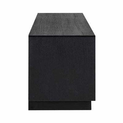 Richmond Oakura 3 Drawers Black TV Unit-Belmont Interiors