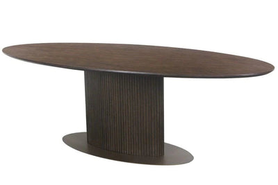 Richmond Interiors Luxor Oval 300CM Dining Table - Belmont Interiors.