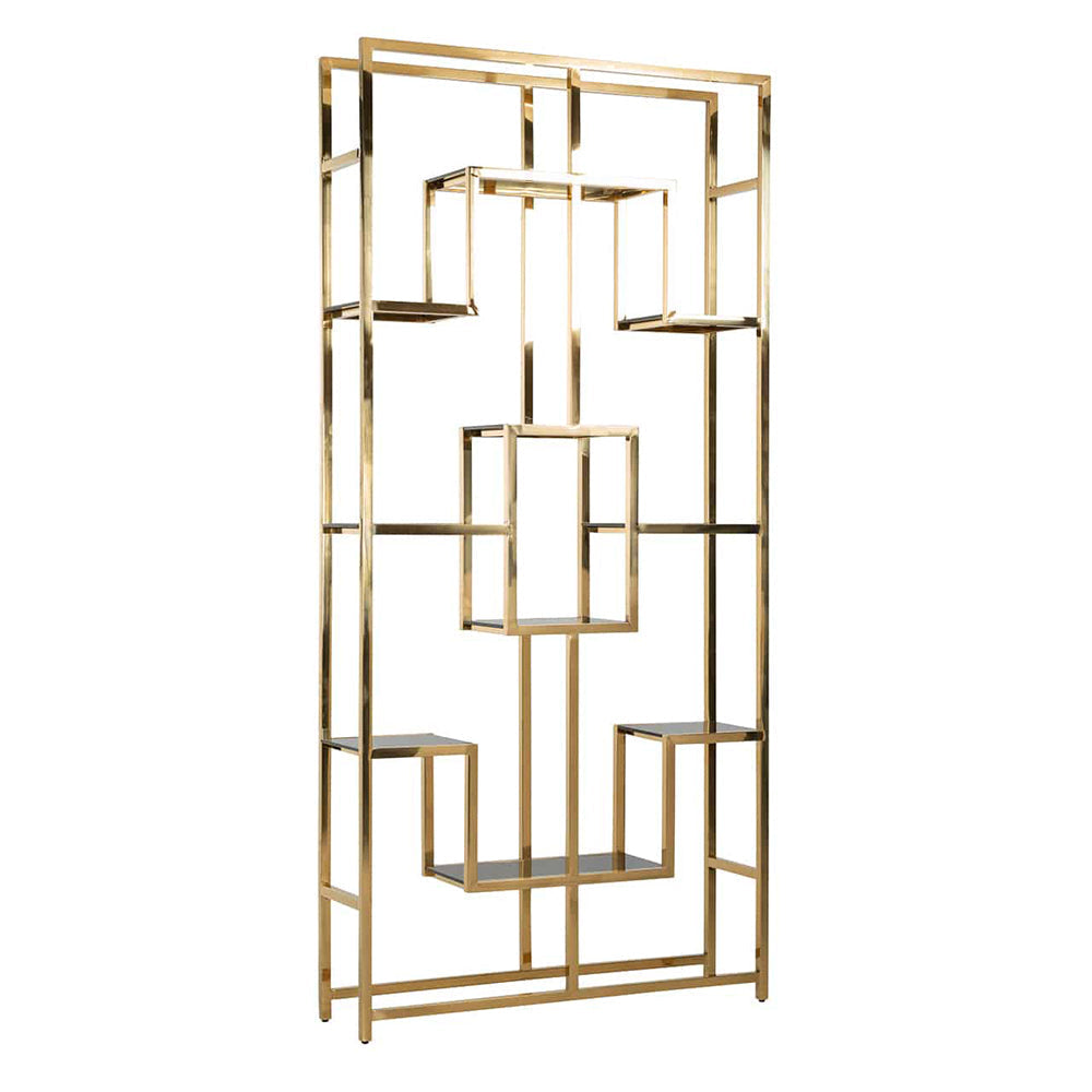 Richmond Magnus Gold And Black Display Unit-Belmont Interiors