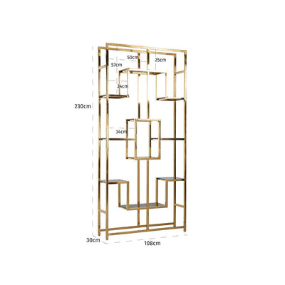 Richmond Magnus Gold And Black Display Unit-Belmont Interiors