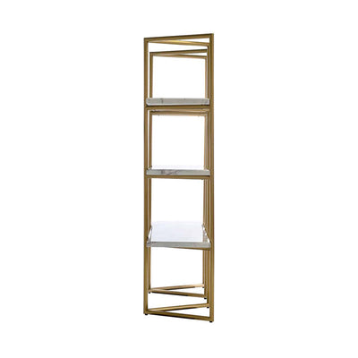 Richmond Lagrand Gold And White Display Unit-Belmont Interiors