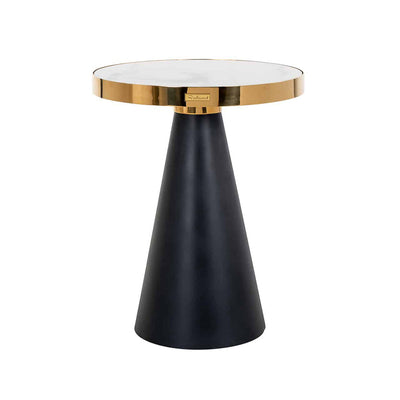 Richmond Odin Gold And Black Side Table-Belmont Interiors