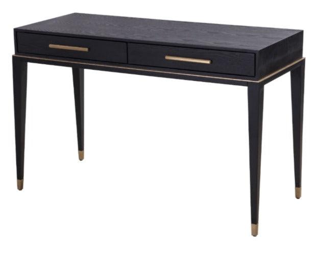 Rv Astley Evan Dressing Table With Black Coloured Ash Veneer-Esme Furnishings