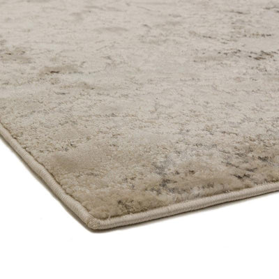Aurora Solar AU03 Marble Runner Rugs in Metallic Silver Grey-Esme Furnishings