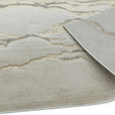 Aurora Linea AU17 Marble Runner Rugs in Metallic Beige Bronze-Esme Furnishings