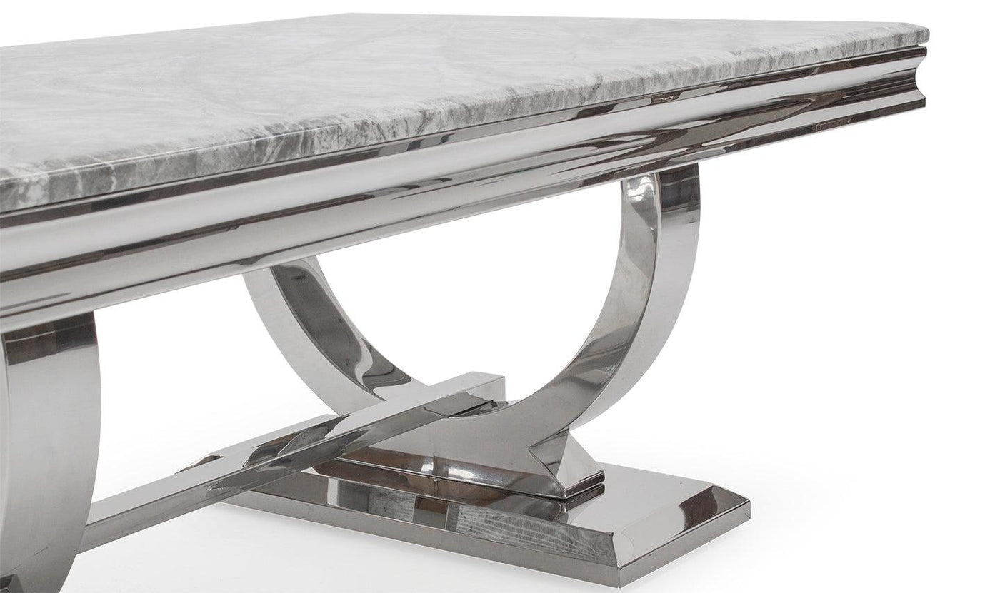 Arianna Grey Marble Coffee Table-Esme Furnishings