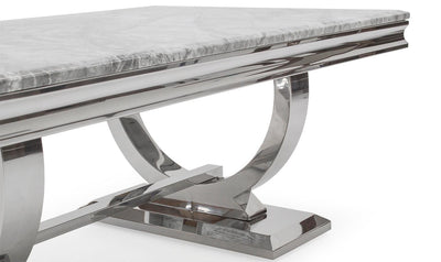 Arianna Grey Marble Coffee Table-Esme Furnishings
