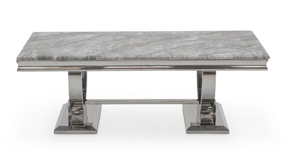 Arianna Grey Marble Coffee Table-Esme Furnishings