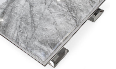 Arianna Grey Marble Coffee Table-Esme Furnishings