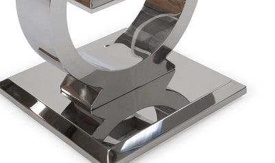 Arianna Grey Marble Lamp Table-Esme Furnishings