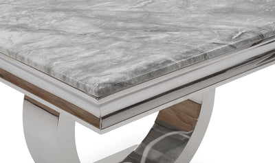 Arianna Grey Marble Lamp Table-Esme Furnishings