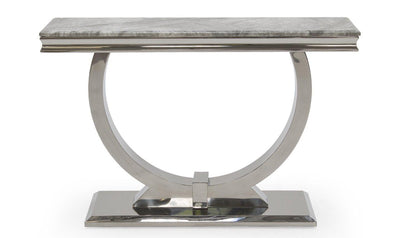 Arianna 120cm White Marble Console Table-Esme Furnishings