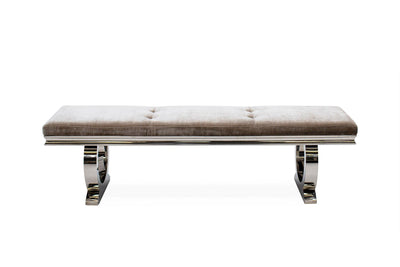 Arianna 180cm Grey Marble Dining Table + Belle Velvet Dining Chairs + Bench-Esme Furnishings