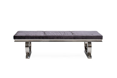 Arianna 180cm Grey Marble Dining Table + Belle Velvet Dining Chairs + Bench-Esme Furnishings