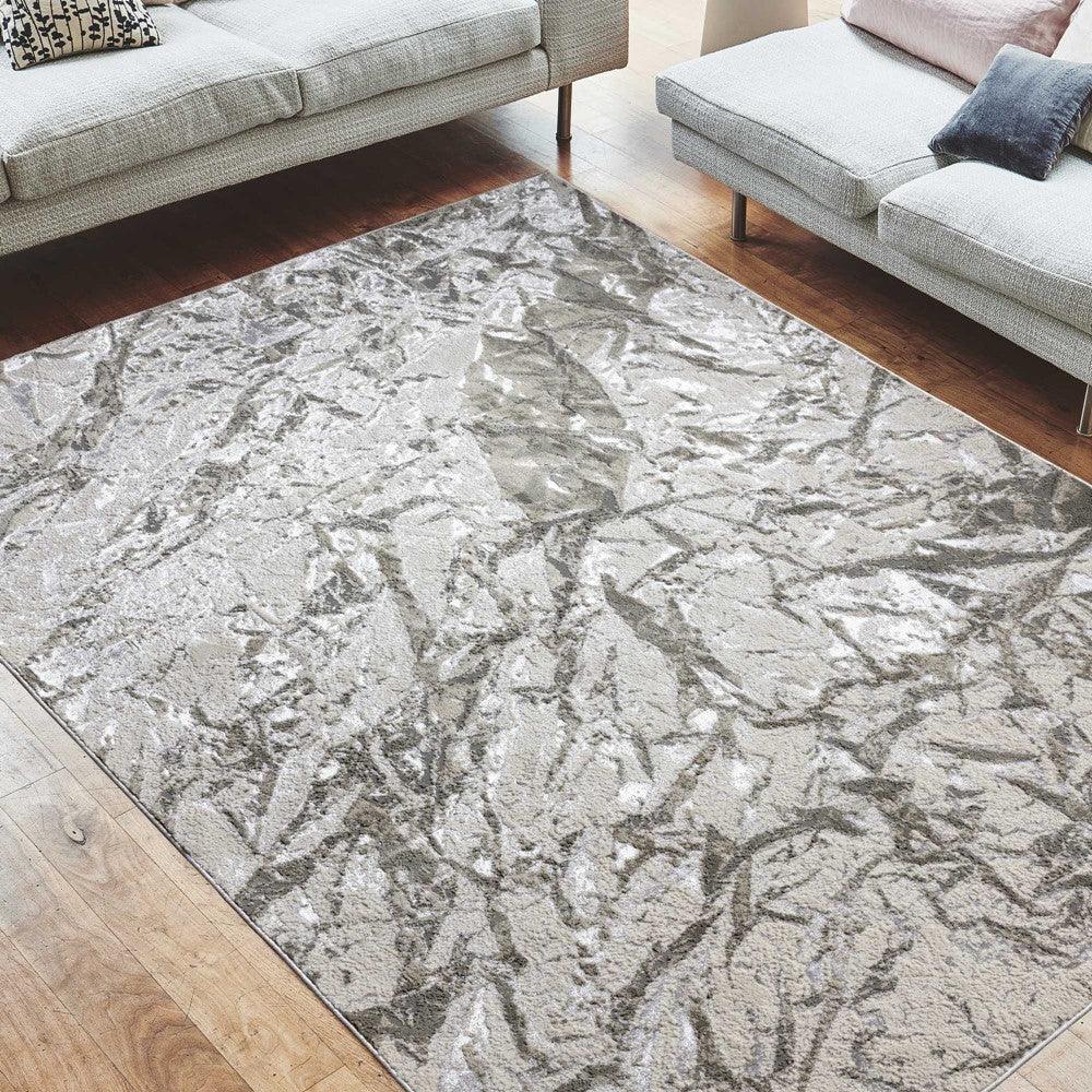 Aurora Satin AU09 Modern Abstract Rugs in Gold Yellow-Esme Furnishings