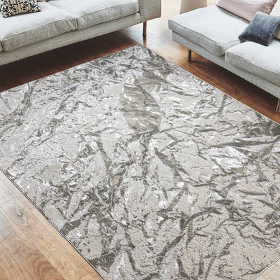 Aurora Satin AU09 Modern Abstract Rugs in Gold Yellow-Esme Furnishings